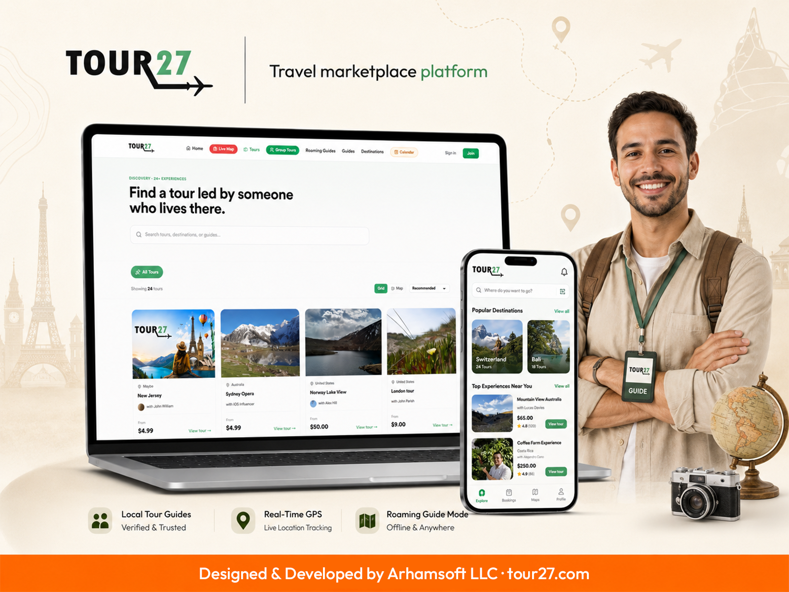 Travel Marketplace Web & Mobile Apps preview 1